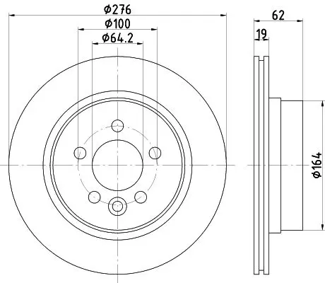 Handler.Part Brake disc MINTEX MDC1683 1