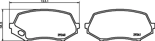 Handler.Part Brake pad set, disc brake MINTEX MDB2990 1