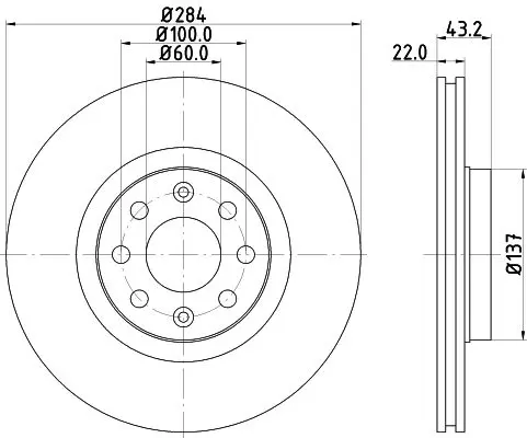 Handler.Part Brake disc MINTEX MDC1736 1