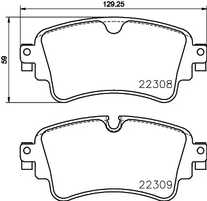 Handler.Part Brake pad set, disc brake MINTEX MDB3850 1