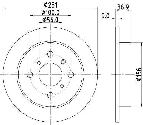 Handler.Part Brake disc MINTEX MDC1191 1