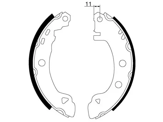 Handler.Part Brake shoe set MINTEX MFR531 1