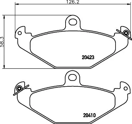 Handler.Part Brake pad set, disc brake MINTEX MDB1891 1