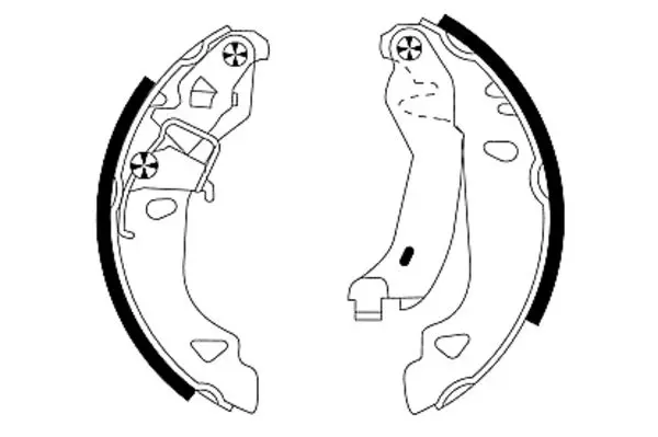 Handler.Part Brake shoe set MINTEX MFR405 1