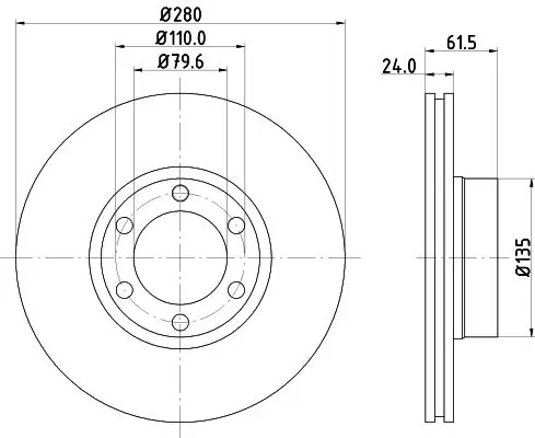 Handler.Part Brake disc MINTEX MDC1397 1