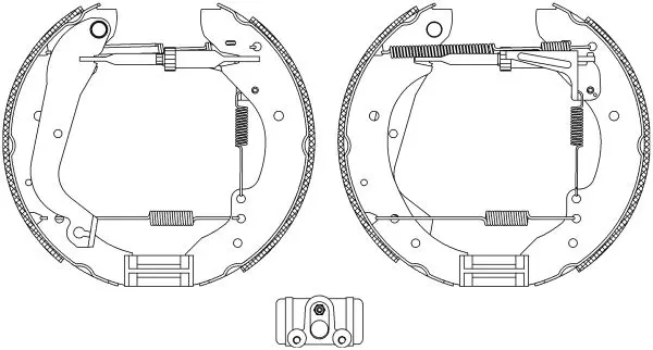 Handler.Part Brake shoe set MINTEX MSP132 1