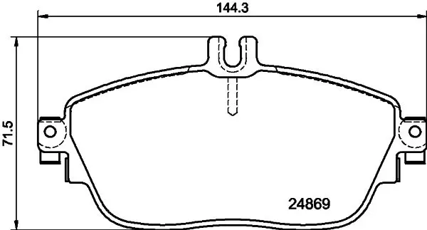 Handler.Part Brake pad set, disc brake MINTEX MDB3242 1