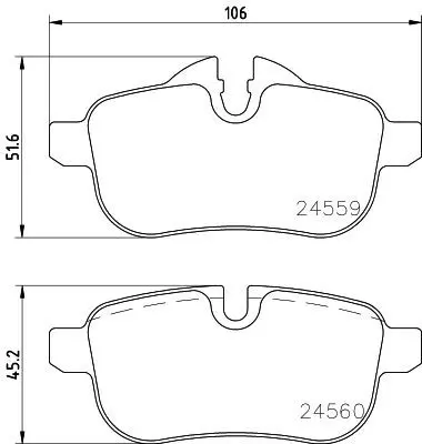 Handler.Part Brake pad set, disc brake MINTEX MDB2947 1