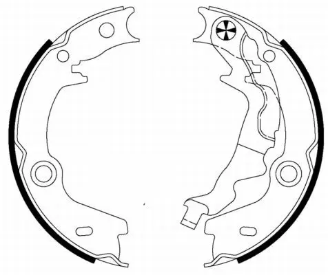 Handler.Part Brake shoe set, parking brake MINTEX MFR656 1