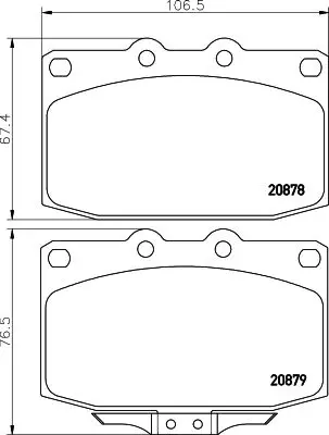 Handler.Part Brake pad set, disc brake MINTEX MDB1351 1