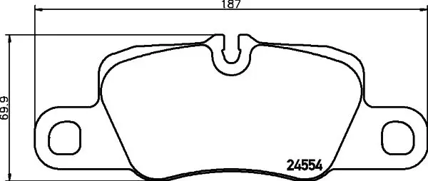 Handler.Part Brake pad set, disc brake MINTEX MDB2975 1