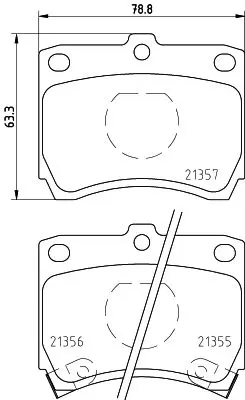 Handler.Part Brake pad set, disc brake MINTEX MDB1395 1