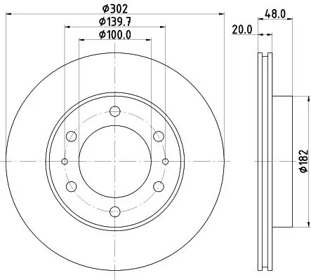 Handler.Part Brake disc MINTEX MDC879 1