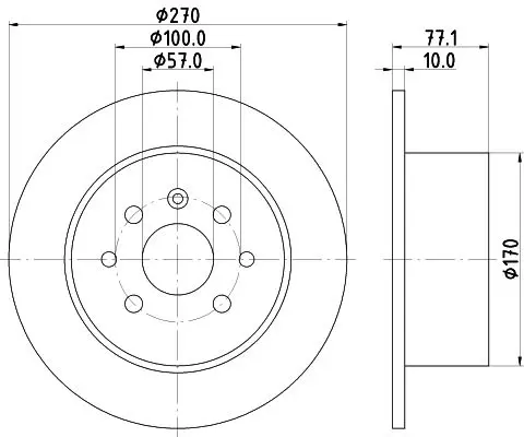 Handler.Part Brake disc MINTEX MDC694 1