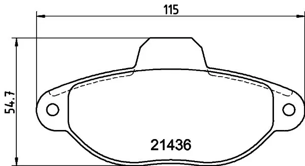 Handler.Part Brake pad set, disc brake MINTEX MDB1666 1