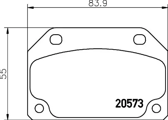 Handler.Part Brake pad set, disc brake MINTEX MDB1197 1