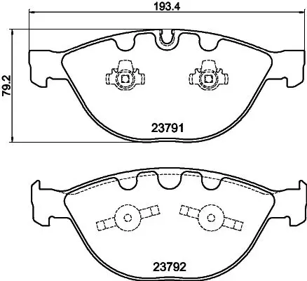 Handler.Part Brake pad set, disc brake MINTEX MDB2646 1