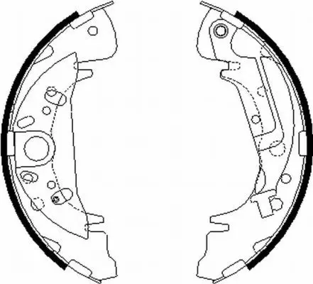 Handler.Part Brake shoe set MINTEX MFR645 1