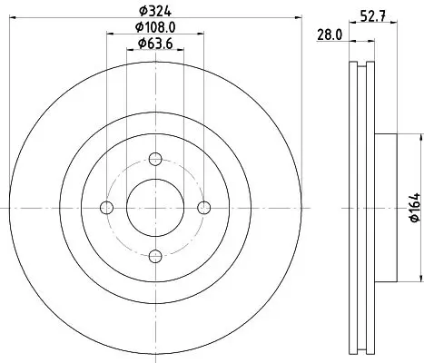 Handler.Part Brake disc MINTEX MDC1778 1