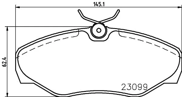 Handler.Part Brake pad set, disc brake MINTEX MDB2159 1