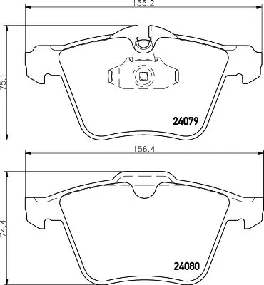 Handler.Part Brake pad set, disc brake MINTEX MDB2789 1