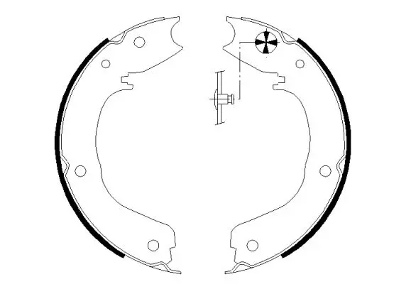 Handler.Part Brake shoe set, parking brake MINTEX MFR627 1