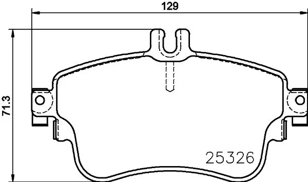 Handler.Part Brake pad set, disc brake MINTEX MDB3246 1