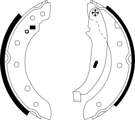 Handler.Part Brake shoe set MINTEX MSP324 1