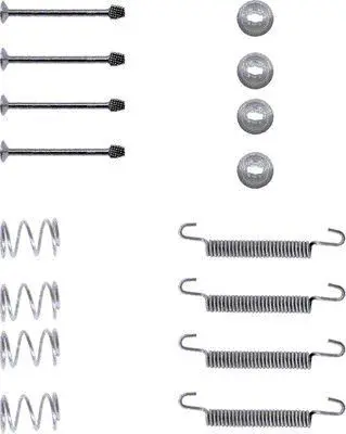 Handler.Part Accessory kit, parking brake shoes MINTEX MBA711 1