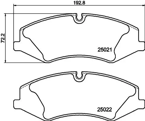 Handler.Part Brake pad set, disc brake MINTEX MDB3073 1