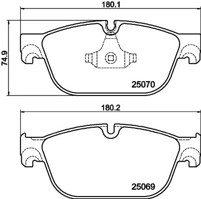 Handler.Part Brake pad set, disc brake MINTEX MDB3410 1