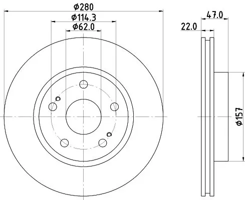 Handler.Part Brake disc MINTEX MDC2179 1