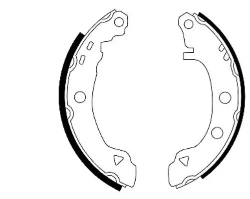 Handler.Part Brake shoe set MINTEX MFR279 1