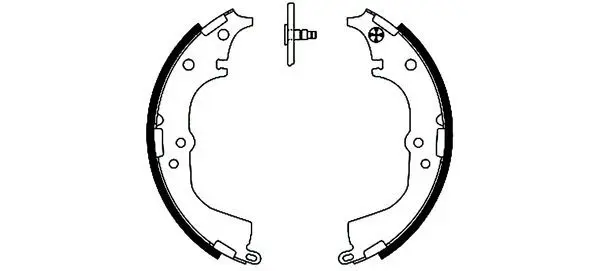 Handler.Part Brake shoe set MINTEX MFR454 1