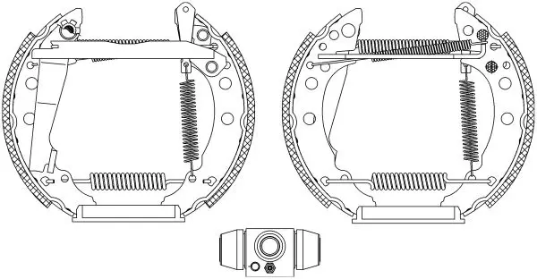 Handler.Part Brake shoe set MINTEX MSP099 1