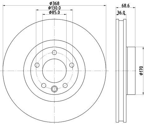 Handler.Part Brake disc MINTEX MDC2531 1