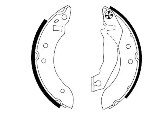 Handler.Part Brake shoe set MINTEX MFR171 1