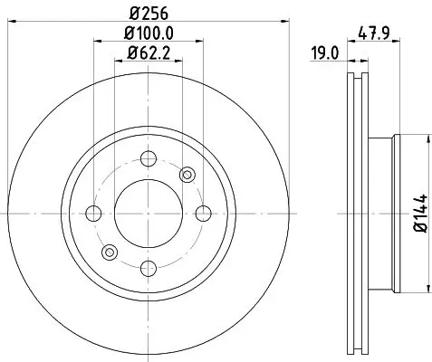 Handler.Part Brake disc MINTEX MDC1723 1