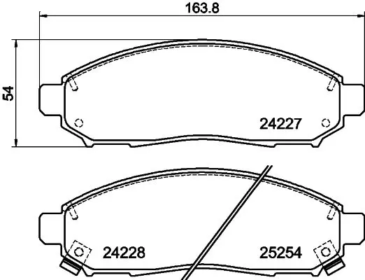 Handler.Part Brake pad set, disc brake MINTEX MDB3201 1