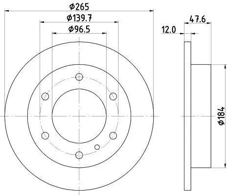 Handler.Part Brake disc MINTEX MDC771 1