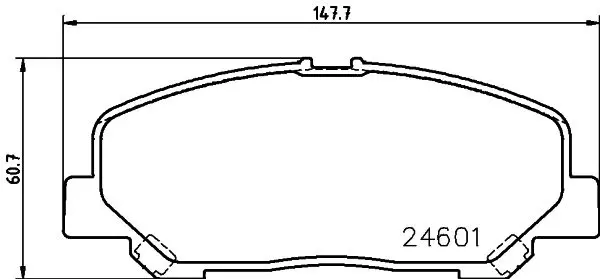 Handler.Part Brake pad set, disc brake MINTEX MDB3012 1