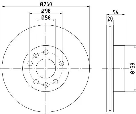 Handler.Part Brake disc MINTEX MDC239 1