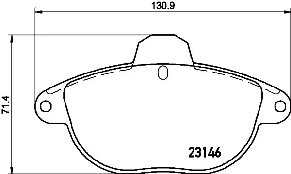 Handler.Part Brake pad set, disc brake MINTEX MDB1854 1