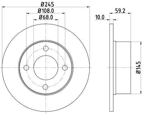 Handler.Part Brake disc MINTEX MDC369 1