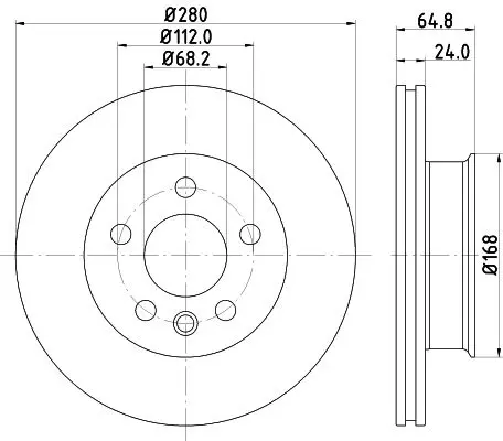 Handler.Part Brake disc MINTEX MDC913 1