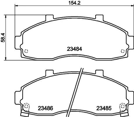 Handler.Part Brake pad set, disc brake MINTEX MDB1923 1