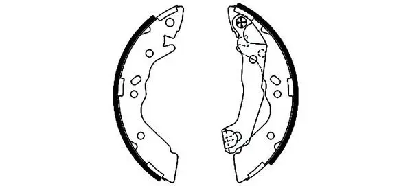 Handler.Part Brake shoe set MINTEX MFR439 1