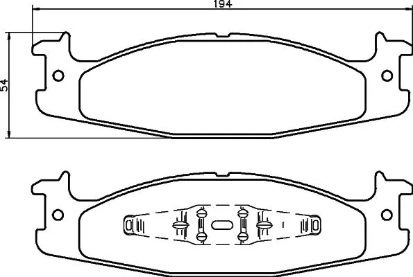 Handler.Part Brake pad set, disc brake MINTEX MDB2302 1