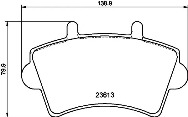 Handler.Part Brake pad set, disc brake MINTEX MDB2268 1