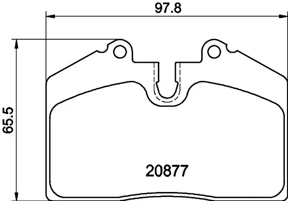 Handler.Part Brake pad set, disc brake MINTEX MDB1456 1